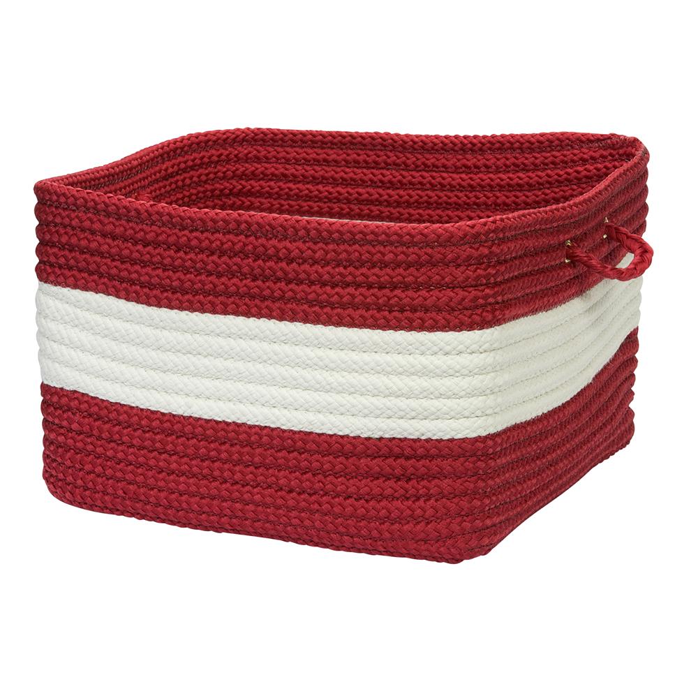 Colonial Mills CB97A018X018S Rope Walk - Red 18"x12" Utility Basket